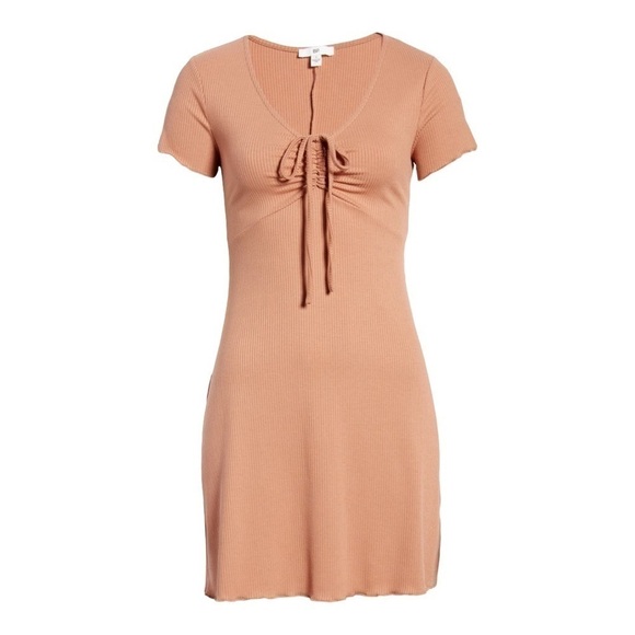 ♥️BP♥️TIE Front Edge Lettuce Minidress size (small) - Picture 1 of 9